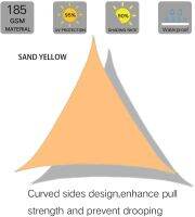 ร่มหลังคากั้นกันแสงยูวี300D เต้นท์กันแดดชายทะเลกันน้ำม่านบังแดดแล่นเรือสี่เหลี่ยมผืนผ้าสำหรับสนามหลังบ้านสวนสนามหญ้ากิจกรรมกลางแจ้ง