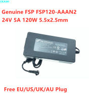 ของแท้ FSP FSP120-AAAN2 24V 5A 120W 5.5X2.5Mm AC Switching Power Adapter สำหรับจอภาพแล็ปท็อป Power Supply Charger