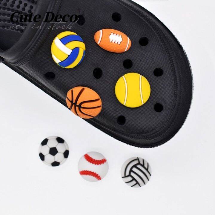 【Cute Deco】Lovely Ball (7 Types) Rugby/ Football/ Basketball Charm