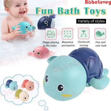 Baby Bath Toys Cute Luminous Floating Animals Swimming Water Light