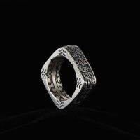 925 Sterling Silver Ring Mens Retro Fangyuan Pangu Mens Personality Domineering Ring Jewelry Game Of Thrones Peripherals