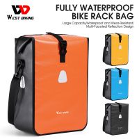 WEST BIKING Waterproof Bicycle Rack Bag Cycling Trunk Bag Large Capacity Rear Seat Pannier MTB Road Bike Luggage Carrier Bags