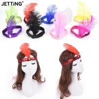 【YF】 Feather Headbands Flapper Sequin Charleston Dress Accessories Costume Hairband Headpiece Women Ladies Fashion Party Jewelry