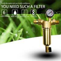 Morris8 Pre-filter Water Filter Purifier System 0.5/0.75/1inch Pure Brass Body Stainless Steel Mesh Prefiltro with Gauge Free Shipping