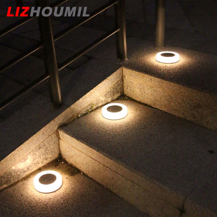 lizhoumil-ไฟพื้นพลังงานแสงอาทิตย์กันน้ำ-ไฟสนามโซลาร์เซลล์อัพเกรดสวนกลางแจ้งแสงสว่างในพื้นดินสำหรับทางเดิน4ชิ้น