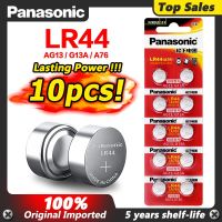 【Sell-Well】 Green Street Panasonic 10ชิ้น1.5โวลต์357A SR44 100% ปุ่มเดิมเซลล์ Lr44ลิเธียม A76 AG13 G13A LR44 LR1154