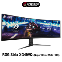 ASUS ROG Strix XG49VQ Super Ultra-Wide HDR Gaming Monitor 49" DFHD 32:9 (3840 x 1080) VA 144Hz 4ms จอคอมพิวเตอร์