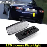 For Mazda MX-5 Miata 2006-2015 for Fiat 124 Spider Abarth 2017-2019 Car Rear white LED license plate light number plate lamp