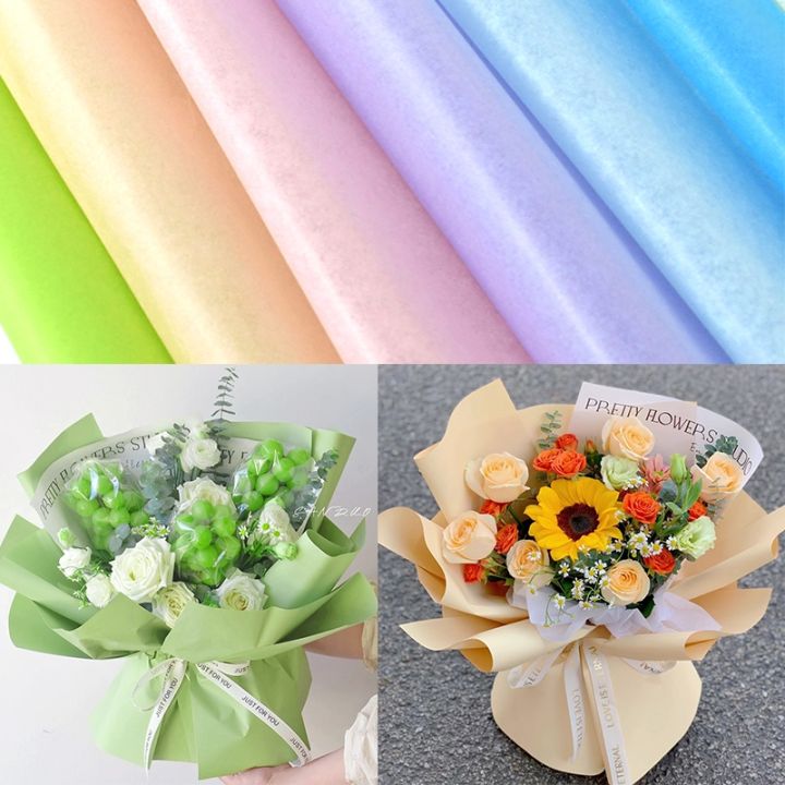 10ชิ้นสีกระดาษห่อช่อดอกไม้บรรจุกล่องกระดาษทิชชูสำหรับผู้หญิง-งานฝีมือ-diy-ตกแต่งงานปาร์ตี้