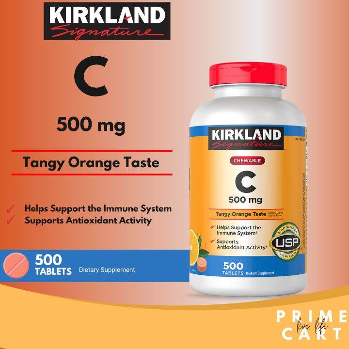 Kirkland Signature Chewable Vitamin C 500 mg., 500 Tablets Lazada PH