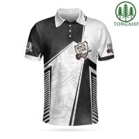 2023 new design- Let’s Rock Freedom Of Life Old School Guitar Short Sleeve Polo Shirt jersey（free nick name  logo）