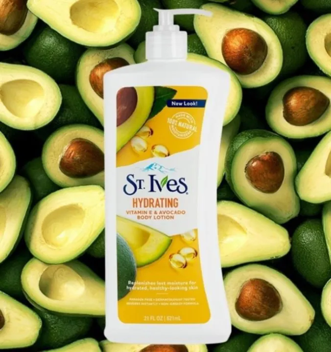 โลชั่น St.ives Hydrating Vitamin E & Avocado body lotion ขนาด 621ml