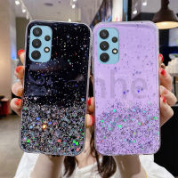 เคสโทรศัพท์ M31นิ่มสีใสสำหรับ Samsung Galaxy M11 M21ป้องกันซิลิโคน M31S M51 M52 M23 M33 M53 5กรัมเคสโทรศัพท์ M12ดาวกากเพชรส่องแสงเป็นประกายวิบวับสาวน้อย