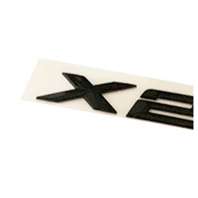Letter Number Emblem for BMW X2 Trunk Model Name Badge Car Styling Refitting Sticker Matte Black Glossy Black