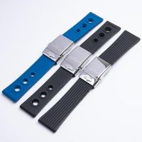 Suitable For Substitute breitlingBreitling Super Ocean Avengers Blackbird 22/24mm Silicone Rubber Watch Strap