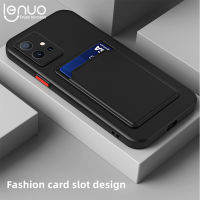 Lenuo เคสโทรศัพท์ซิลิโคนสำหรับ Vivo Y35 Y22 Y22s Y16ปลอก Y02s ของเหลวนุ่มฝาหลังมีช่องเสียบบัตรกันกระแทก