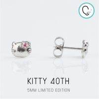 (ส่งฟรี)ต่างหูสำหรับผิวแพ้ง่าย Hello Kitty 40th limited edition สแตนเลสเกรดการแพทย์ ปลอดภัย 100%_STD048B