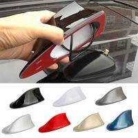 A Car Exterior Roof Shark Fin Adhesive Sticker Antenna FMAM Signal Radio Aerial seals on Car Machine Car Accessorieshot