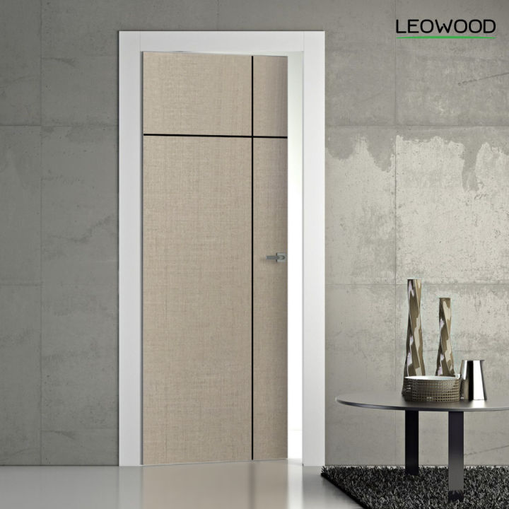 ประตูไม้เคลือบเมลามีน-idoor-s6-silver-wool-ขนาด-3-5x80x200cm-leowood
