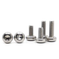 5-50pcs M1.6 M2 M2.5 M3 M4 M5 M6 M8 A2-70 304 Stainless Steel Six-Lobe Torx Pan Head Screw Six Lobe Round Head Bolt GB2672 Screw Nut Drivers