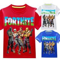 FortnitesTshirt For Baby Boys Girls Short Sleeve Summer T-Shirt Milk Silk Cartoon Printed Bottoming Shirt Top Boy Girl Kids Clothing