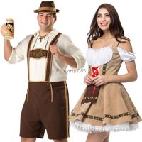 Male Woman Oktoberfest Costume Traditional Couple German Bavarian Beer Outfit Cosplay Halloween Carnival Festival Party Clothes