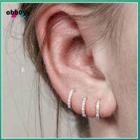 STAR PAVILION เครื่องประดับแฟชั่น ทอง เงิน น้ำเงิน ต่างหูฮักกี้ฮูป แหวนจมูก Daith Conch Snug เครื่องประดับร่างกาย ลูกบาศก์เซอร์โคเนีย ต่างหูเพทาย CZ เจาะหู ต่างหู CZ หลากสี