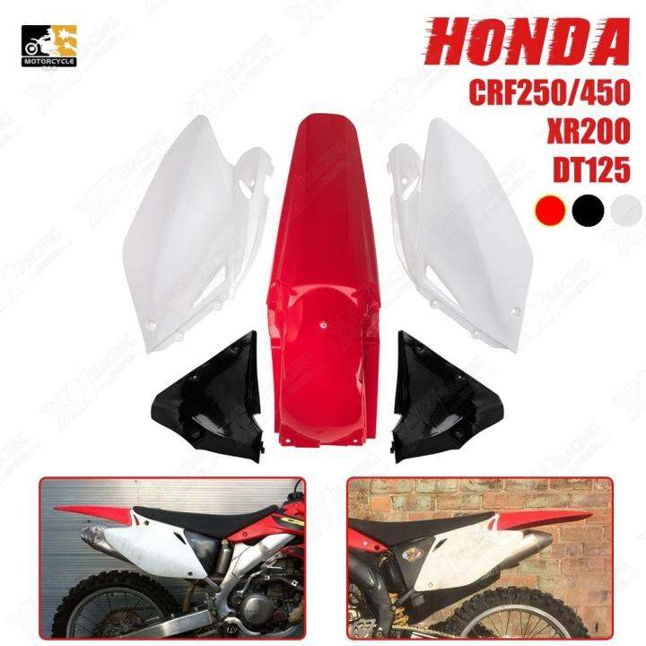 Motorcycle XR200 Plastic Kit Fairing Cover Fender Radiator s For Honda