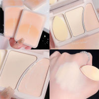 Double Highlight Plate Integrated Concealer Cream Matte Powder Paste มัลติฟังก์ชั่แต่งหน้า Lasting Brighten Face Cosmetics