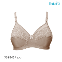 Jintana เสื้อชั้นใน (ไม่เสริมโครง) รุ่น Basic Bra รหัส JB2843 สีเบจ