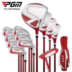 Pgm Women Golf Clubs Iron Complete Set with Bag L Grade Carbon Shaft Rod Cutter Wedges Golf Putter Lady Ltg007, Silver