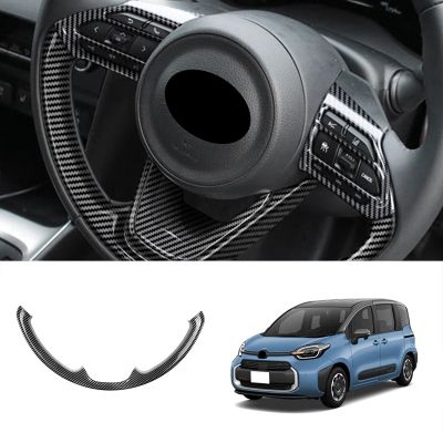 For Toyota Sienta Aqua Yaris Cross 2022 2023 Car Steering Wheel Panel Cover Trim Frame Sticker Accessories
