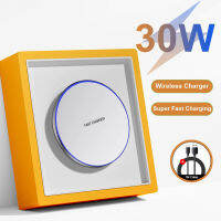 30W Fast Wireless Charger Pad สำหรับ Samsung S22 S23 Ultra Xiaomi 12 13 Pro Fast Charging สำหรับ  14 13 12 11 Pro Max X Charger