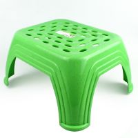 เก้าอี้พลาสติกเล็ก เก้าอี้ซักผ้า  คละสี รุ่น Plastic-washing-chair-portable-07a-Tissue