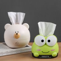 cute cartoon desktop tissue box napkin storage roll paper home living room tea pumping