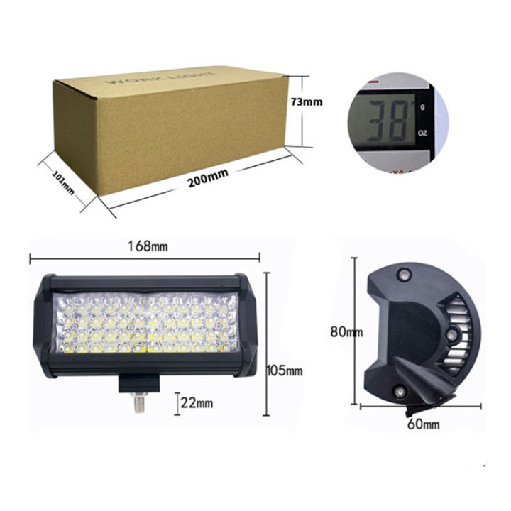 12v-suv-vessel-motorcycle-forklift-indicator-work-light-led-automotive-suv-work-light-144w-7-inch-ip68-truck-automobile