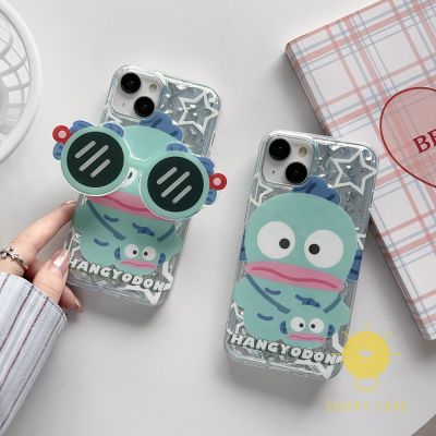 For เคสไอโฟน 14 Pro Max [Hangyodon Glass Shining Star] เคส Phone Case For iPhone 14 Pro Max Plus 13 12 11 For เคสไอโฟน11 Ins Korean Style Retro Classic Couple Shockproof Protective TPU Cover Shell