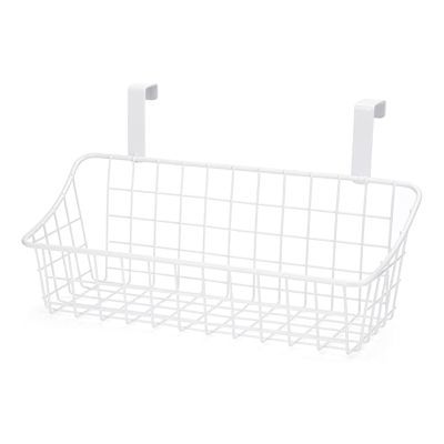 Basket with Hook Grid Storage Basket, Hang It Behind a Door or on a Railing, over the Cabinet Door