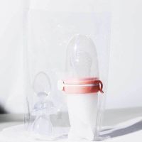 Baby Three-in-one Fruit and Vegetable Bite Bag Medicine Feeder Complementary Feeding Spoon Silicone Rice Cereal Milk Bottle Bowl Fork Spoon Sets