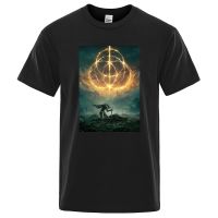 Elden Ring Essential Poster Mens Tshirts Simplicity Cotton Loose Tshirt Pattern Tee Gildan