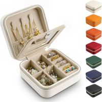 Earring Organizer Box Mirror Jewelry Box Travel Jewelry Case Jewelry Storage Organizer Velvet Jewelry Box