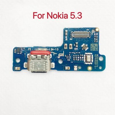 สำหรับ Nokia 5.3 5.4บอร์ดชาร์จยูเอสบีชิ้นส่วนสำหรับซ่อมแซมท่าเรือที่ยืดหยุ่น