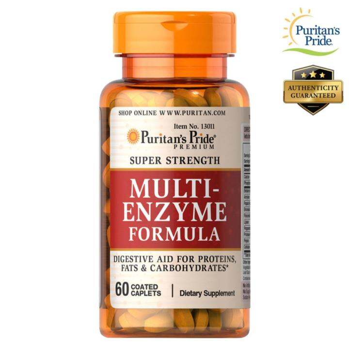 Puritan's Pride Multi Enzyme Formula Super Strength 60 Caplets Lazada PH
