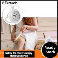 V-ELECTRONIC พลาสติกทำจากพลาสติก นาฬิกาติดผนังห้องน้ำ สีขาวขาว กันน้ำกันน้ำได้ นาฬิกาปลุกดิจิตอลแบบแขวน เครื่องประดับแขวนประดับ ผ้าเช็ดตัวไร้เสียงสำหรับนาฬิกา กิจกรรมกลางแจ้งกลางแจ้ง