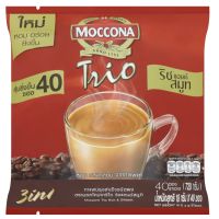 ( X 2 ) MOCCONA มอคโคน่า กาแฟปรุงสำเร็จชนิดผง ทรีโอ ริชแอนด์สมูท 18ก. x 40ซอง (720ก.) [ส่งฟรี] MOCCONA Trio Rich &amp; Smooth 3in1 Instant Coffee18g. x 40sachets (720g.)  [Free Shipping]