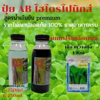 ปุ๋ยไฮโดรโปนิกส์ ปุ๋ยAB ขนาด250ml ปุ๋ยน้ำ ปุ๋ยเอบี ปุ๋ยผักสลัด ปุ๋ยผักHydroponics สูตรปรับปรุงใหม่ ขนาดบรรจุ250ml แถมฟรีเมล็ด เขียวกวางตุ้ง1ซอง  ร้าน ไฮโดรโปนิกส์-ST1