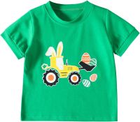 Summer Toddler Boys Girls Short Sleeve Cartoon Prints Casual Tops for Kids Clothes Thermal Top Boy