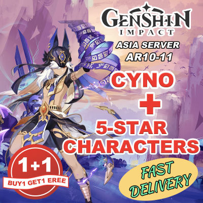 【BUY ONE TAKE ONE】Genshin impact ID【Fast delivery】Cyno+other characters combination low AR