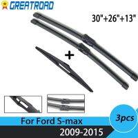 30 "+ 26" + 13 "กระจกกระจกหน้าหน้าต่างด้านหลัง2009-2015 S-Max Ford สำหรับชุดใบปัดน้ำฝนด้านหน้าด้านหลัง RHD LHD ที่ปัดน้ำฝน