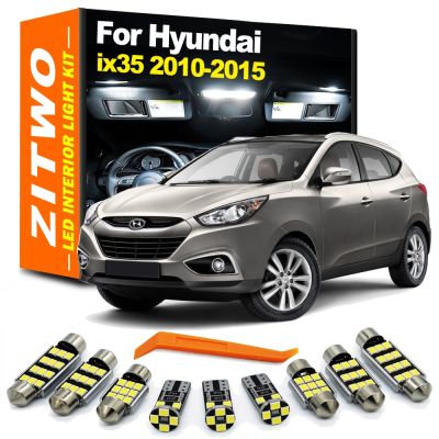 【LZ】♧✿  ZITWO 11Pcs LED Interior Light License Plate Lamp Kit For Hyundai ix35 2010 2011 2012 2013 2014 2015 Car LED Bulb Accessories